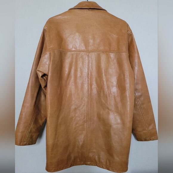Vintage Men's Leather Coat - Picture 5 of 11